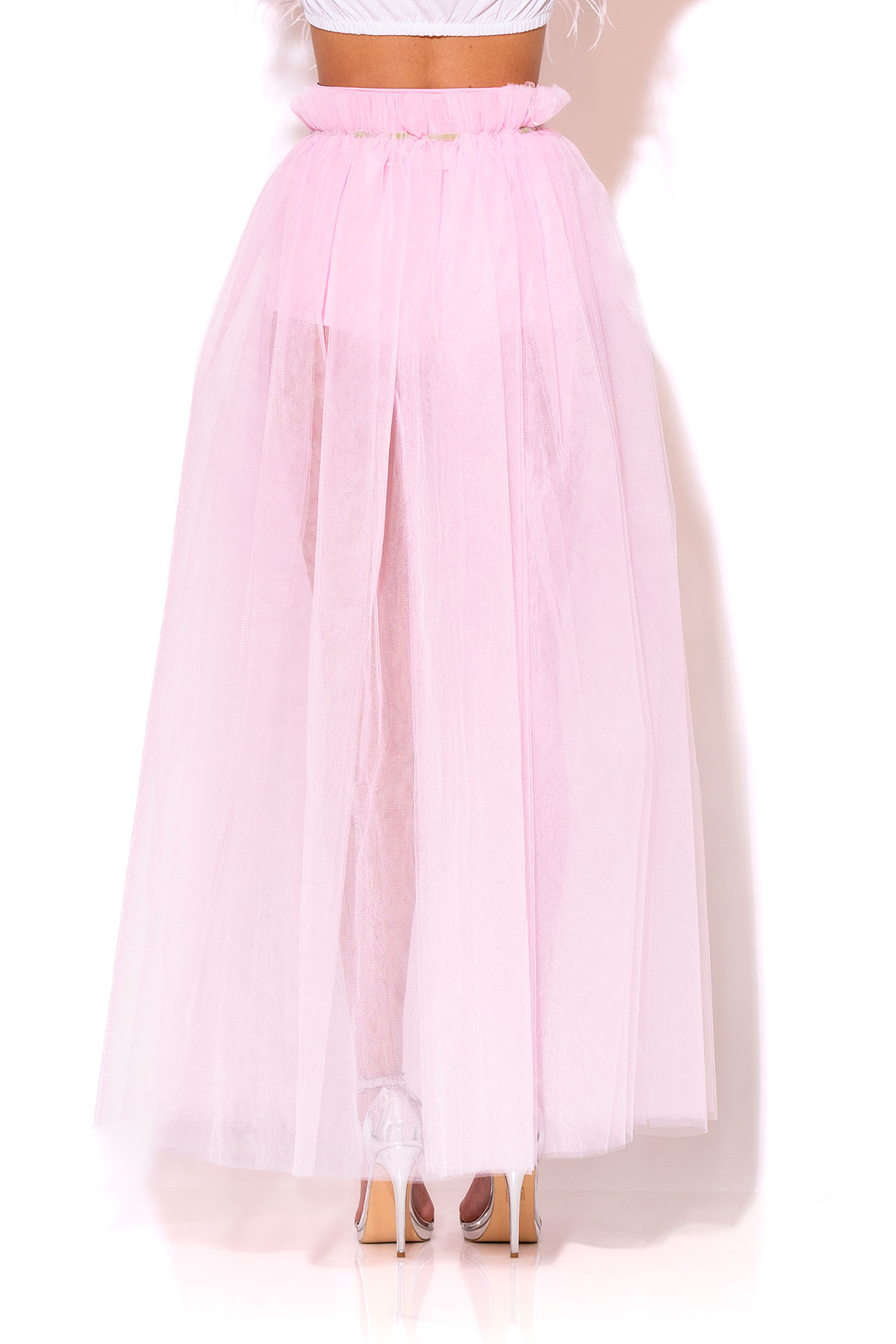 Chelsea. Long Slit Soft Tulle Skirt - Golden Hour Peach, BLUISH, Canada —  Tulle shop with a heart