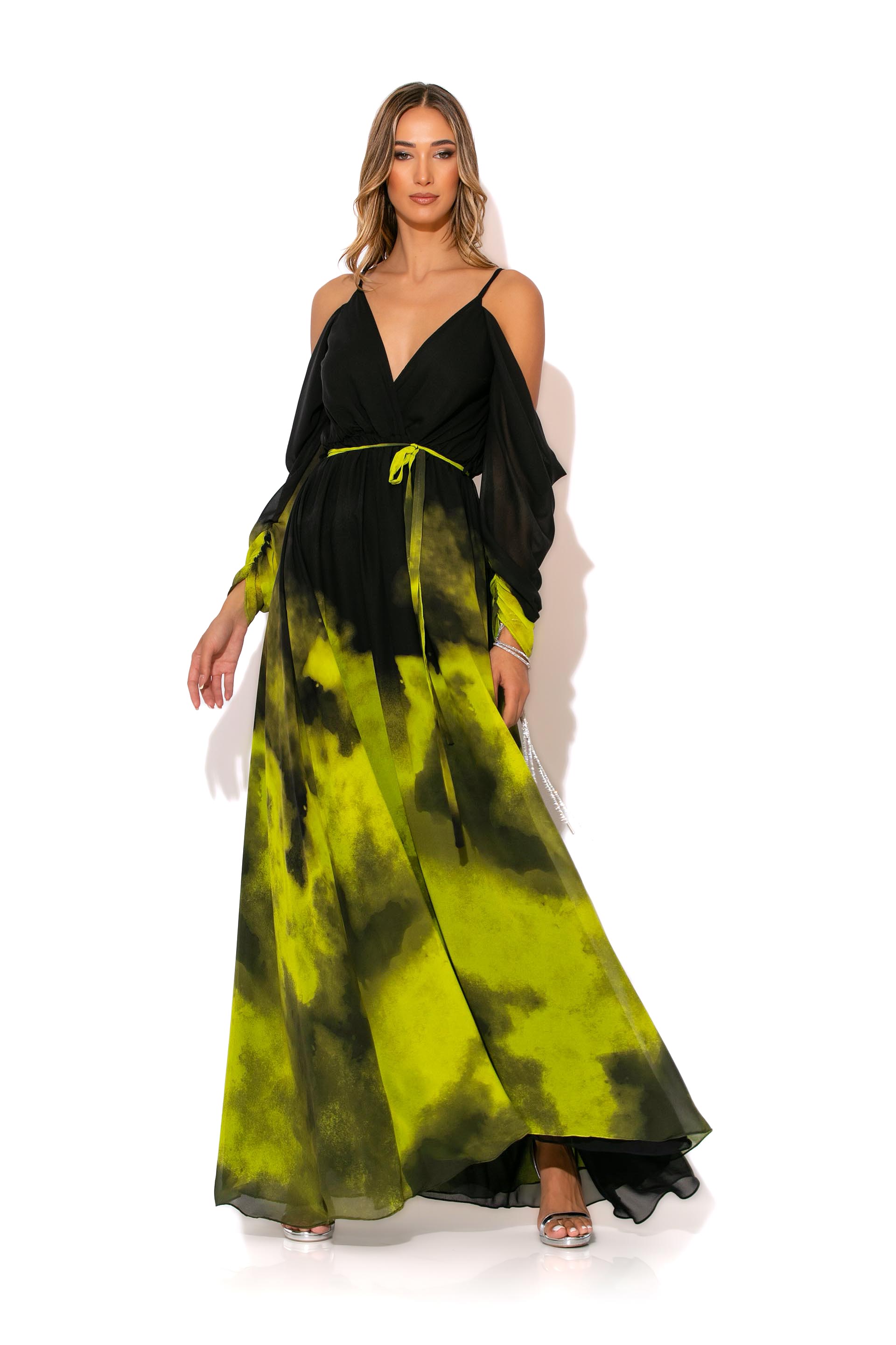 c-throu-off-the-shoulder-maxi-printed-chiffon-dress