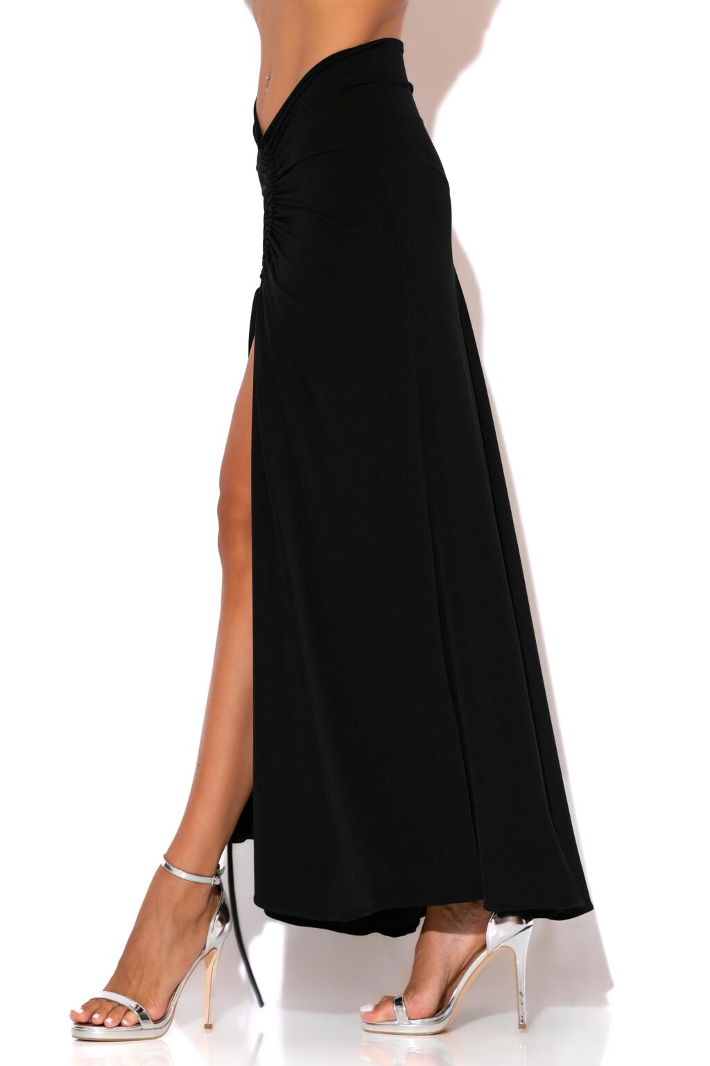 gold-glow-jersey-ruched-front-drawstring-maxi-skirt