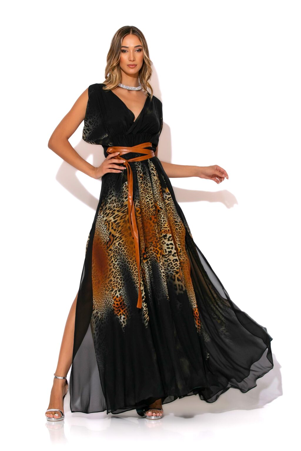 gold-glow-maxi-belted-animal-degrade-wrap-dress