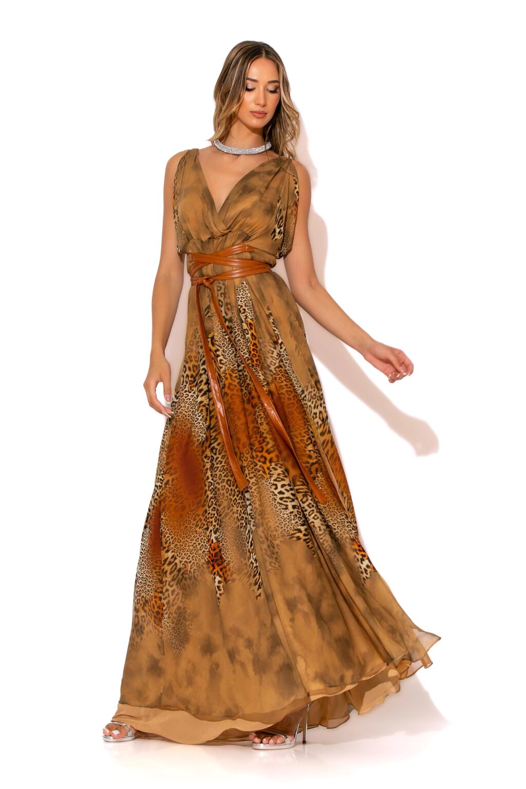 gold-glow-maxi-belted-animal-degrade-wrap-dress