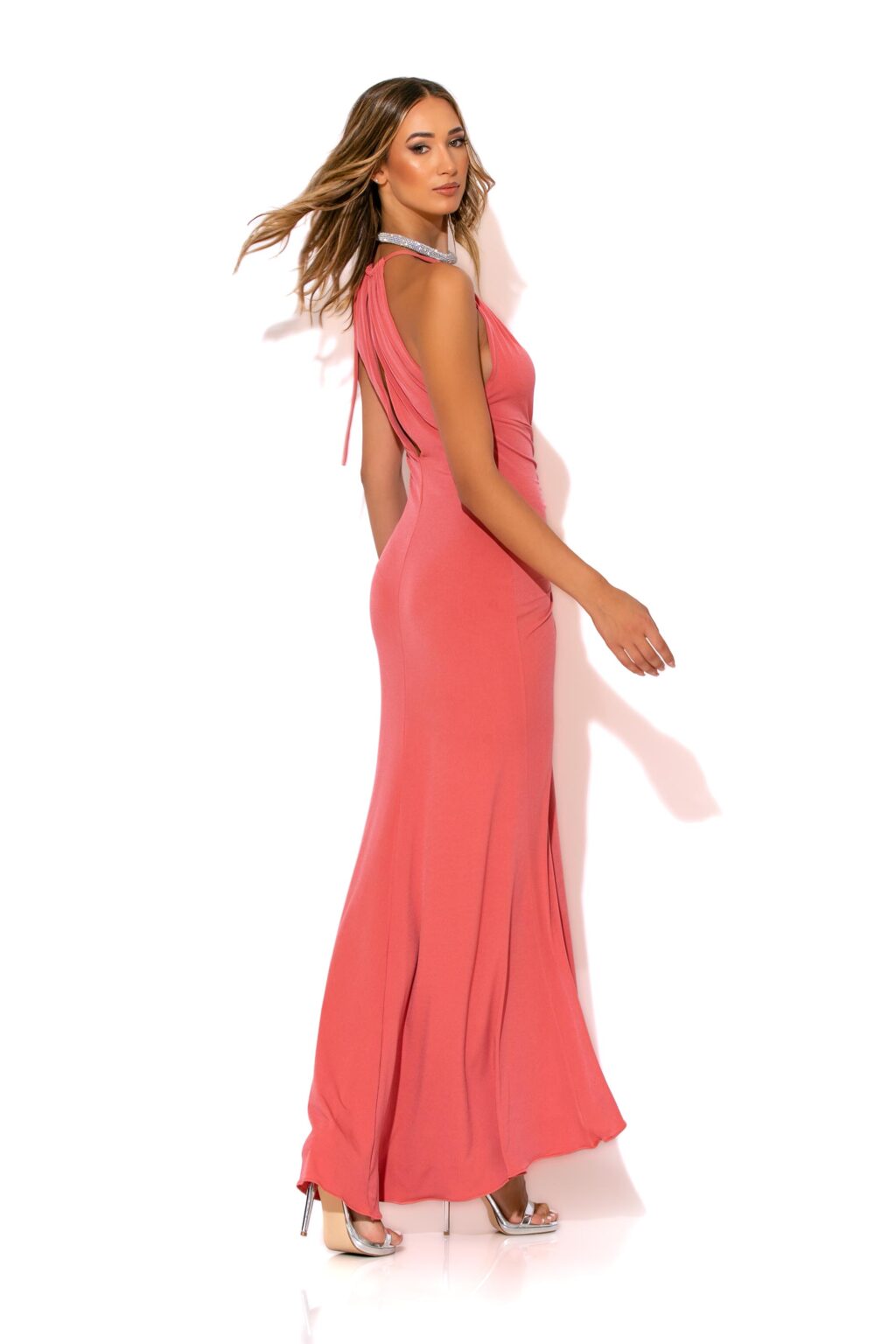 mermaid-ruched-maxi dress