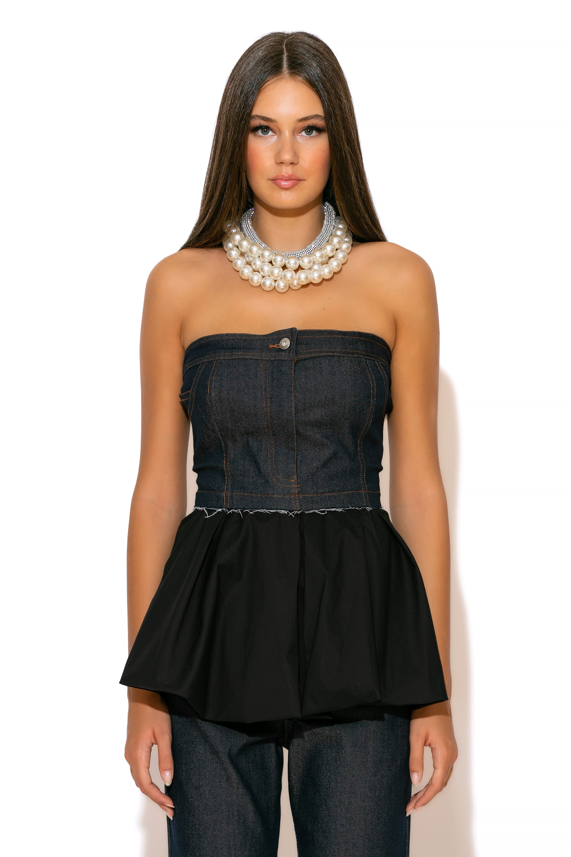 Peplum bustier on sale