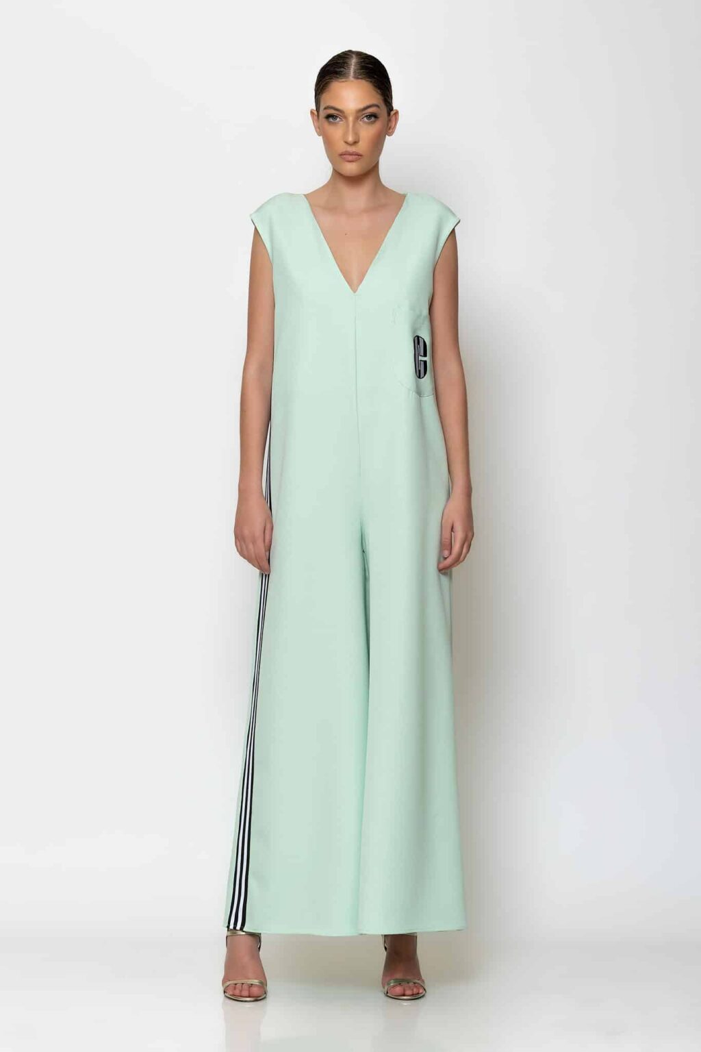 C-THROU Oversize Crepe Jumpsuit